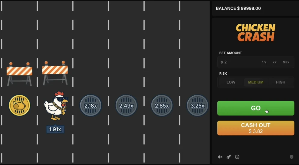 Chicken Crash Game