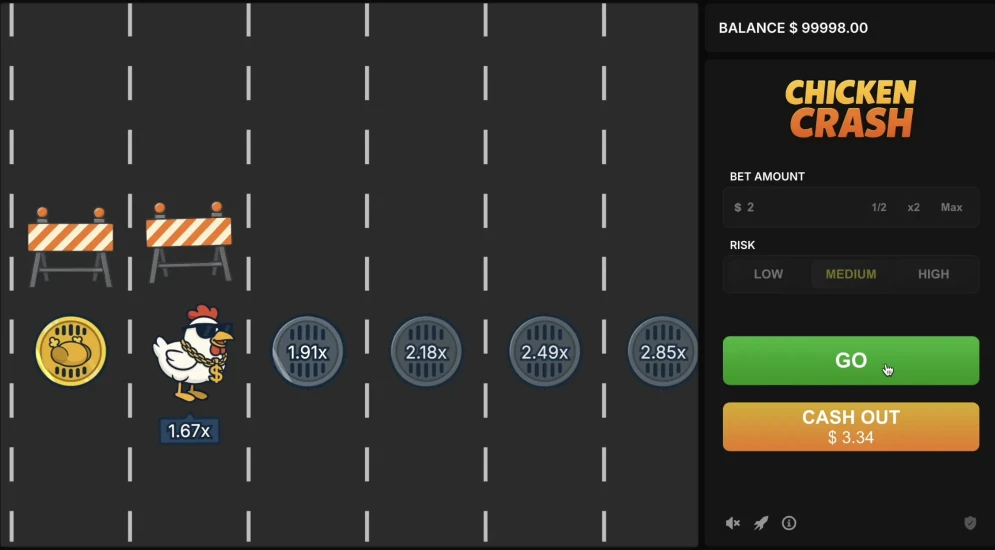 Chicken Crash Game